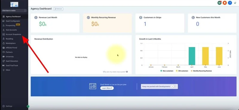 Agency guide for setting up the white-label restaurant snapshot inside GoHighLevel
